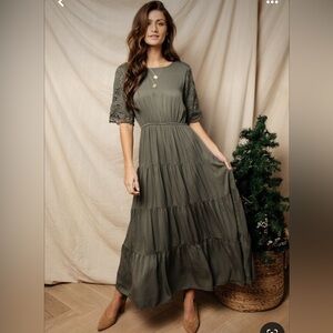 Böhme Maelee Tiered Maxi Dress